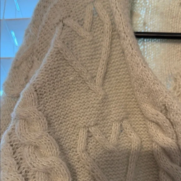 ROMWE Cream Cable Knit Cardigan - Picture 4 of 7